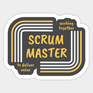 Agile Scrum Master. Sticker